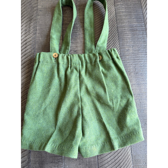 Vintage Jack Tar Togs Toddler Set | Wool Houndstooth Blazer & Green Shorts - Picture 4 of 10